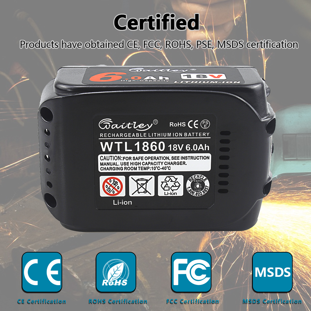 WTL BL1830(6.0Ah) Power tool battery