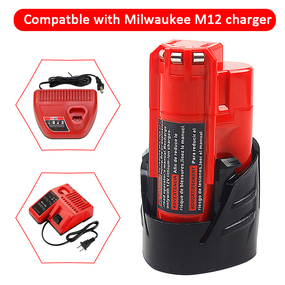 威特利 M12 (2.5Ah) 电动工具电池