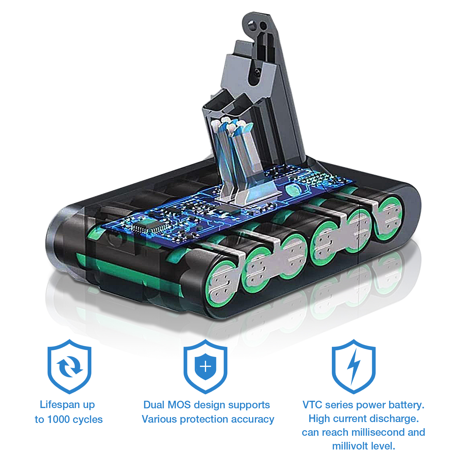 WTL DYS-V6 (3.5Ah) Power tool battery