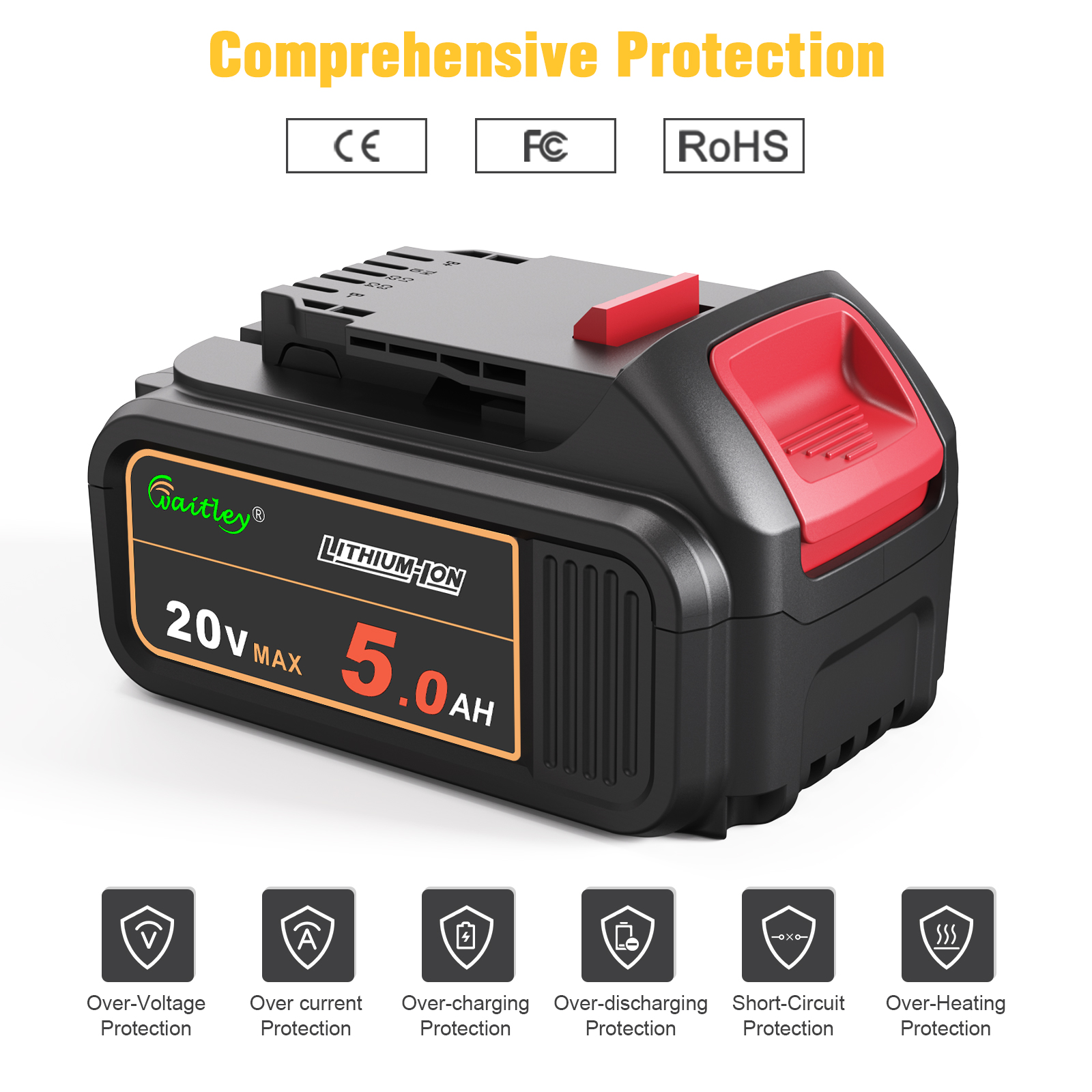 WTL DCB205(5.0Ah) Power tool battery