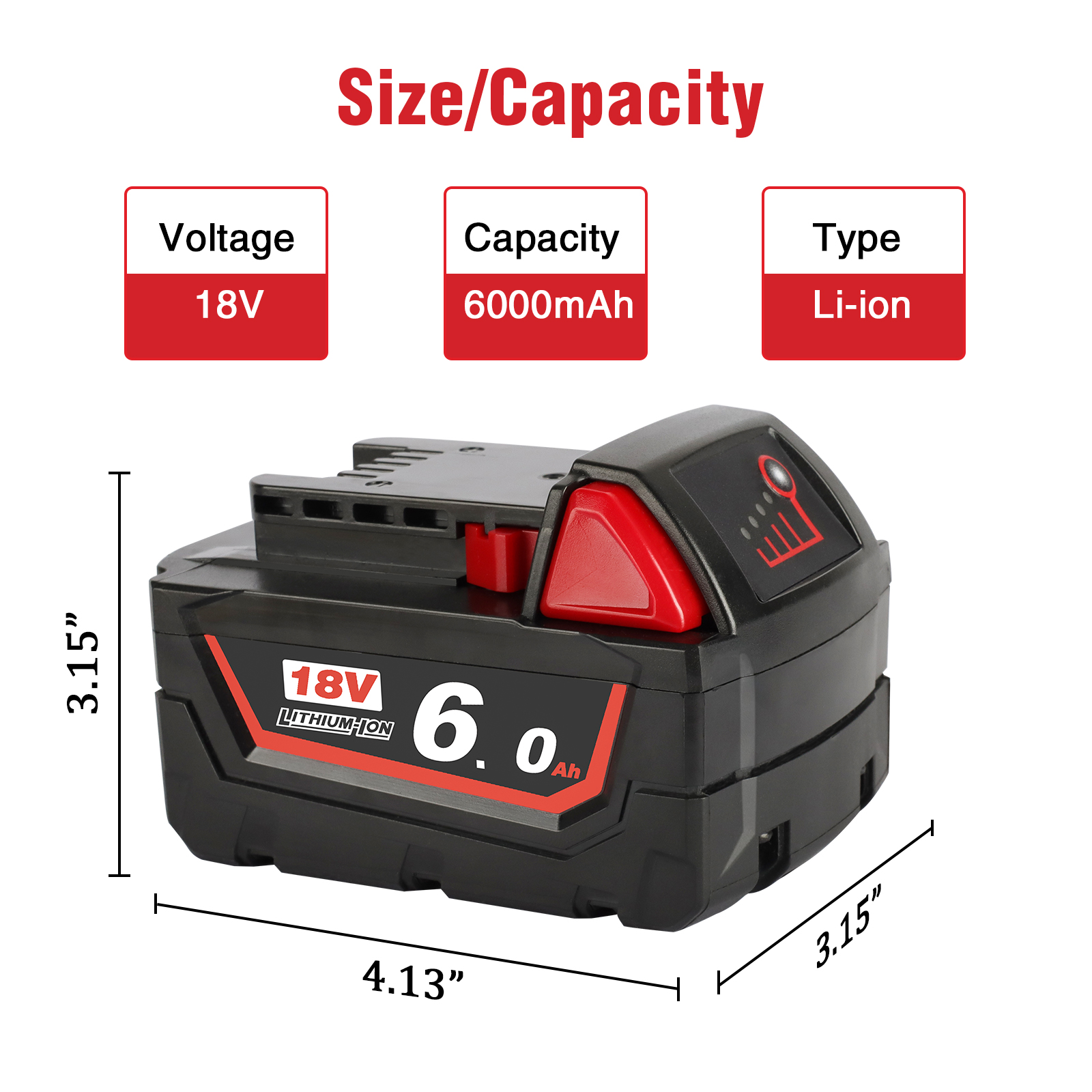 WTL M18 (6.0Ah) Power tool battery