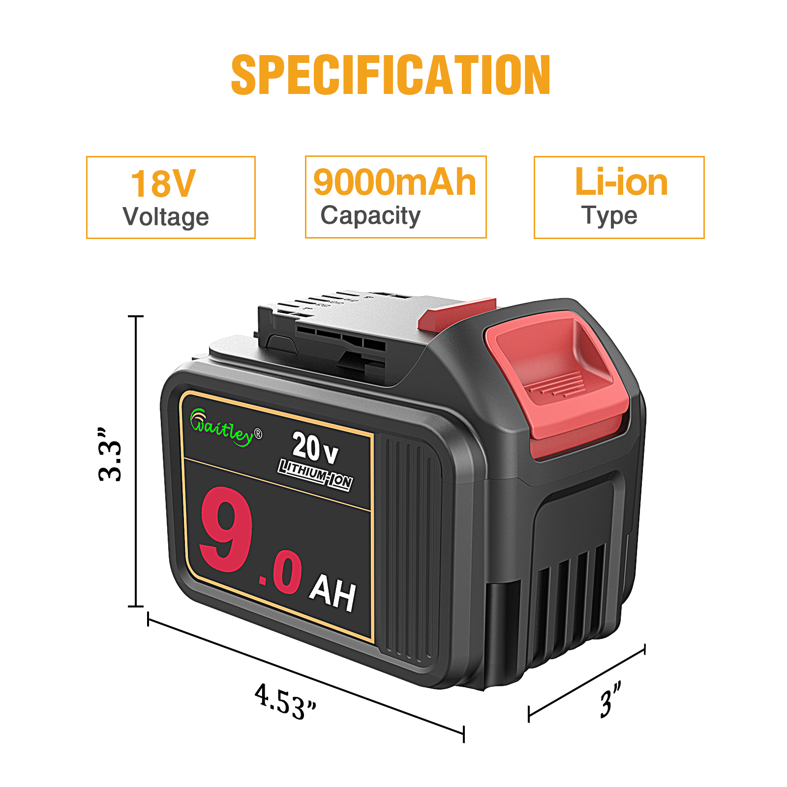 WTL DCB209(9.0Ah) Power tool battery