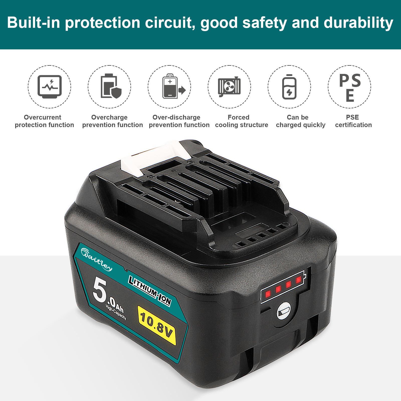 WTL BL1015(5.0Ah) Power tool battery