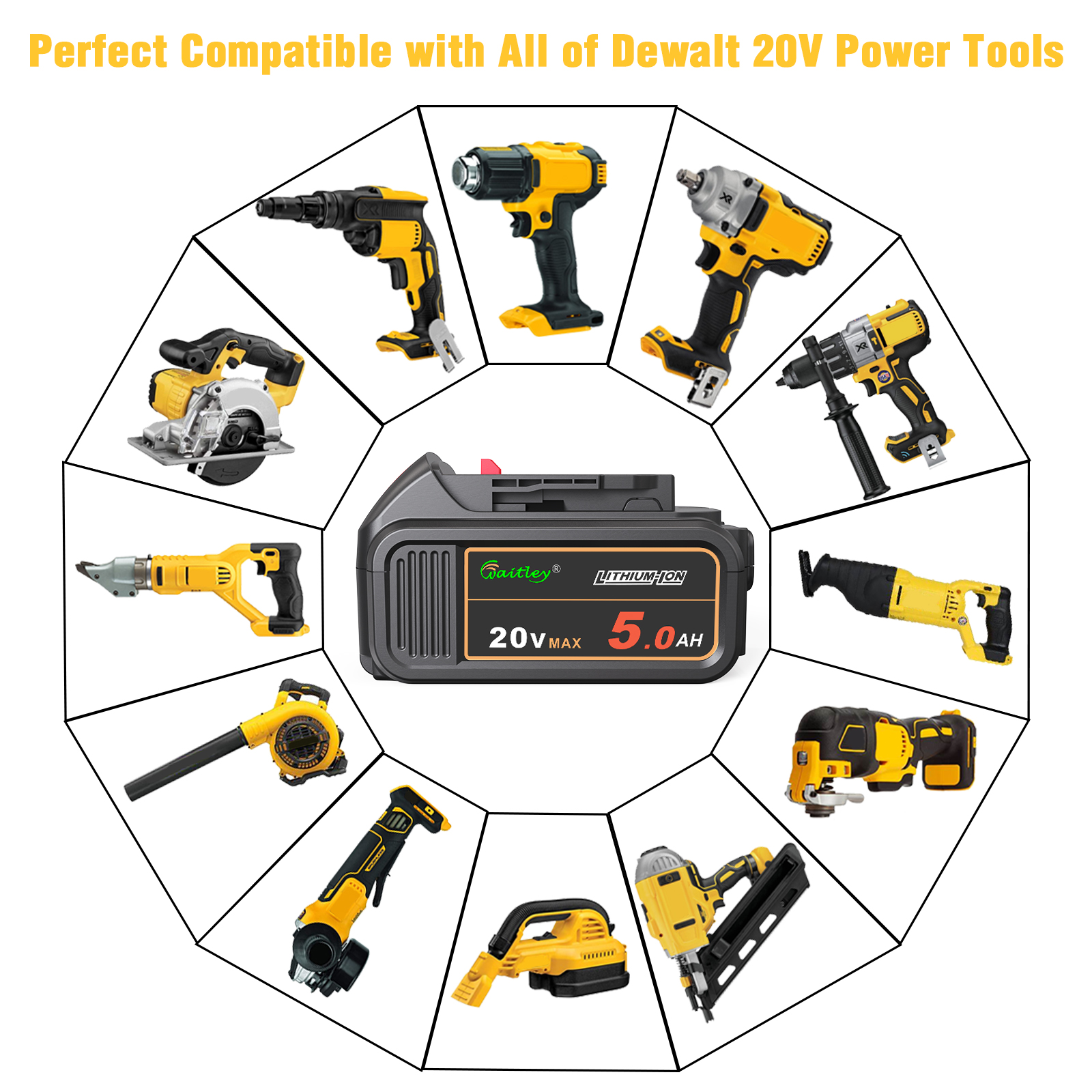 WTL DCB205(5.0Ah) Power tool battery