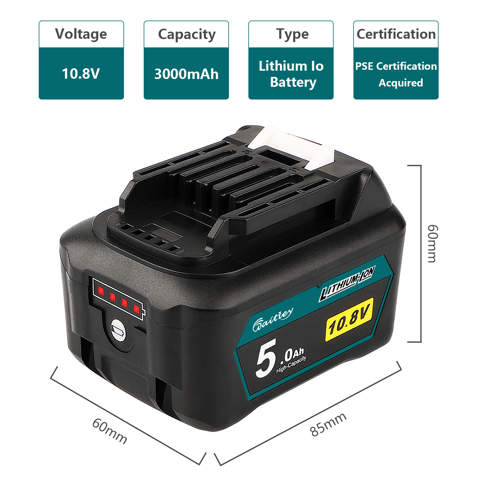 WTL BL1015(5.0Ah) Power tool battery