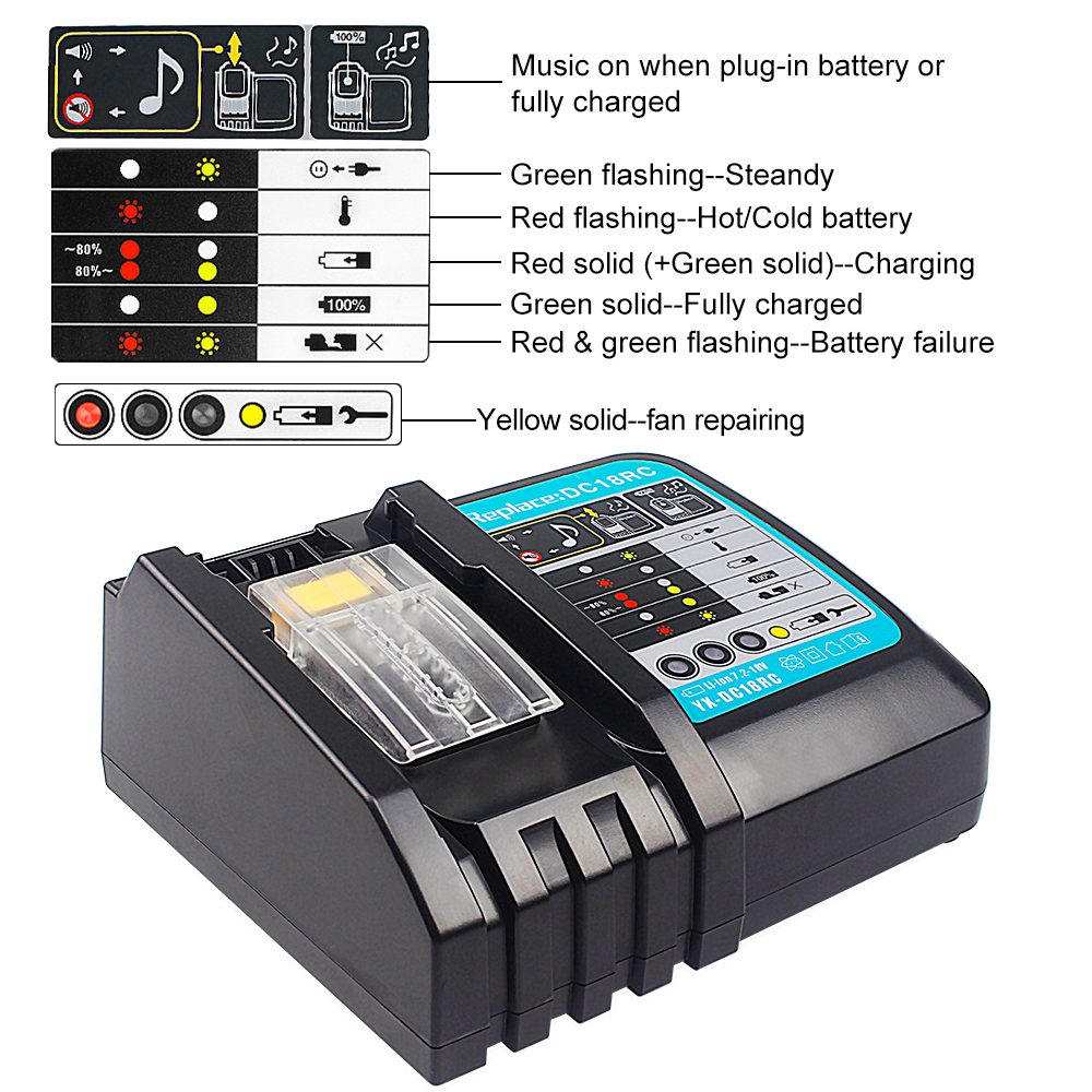 Waitley 18V DC18RC Charger