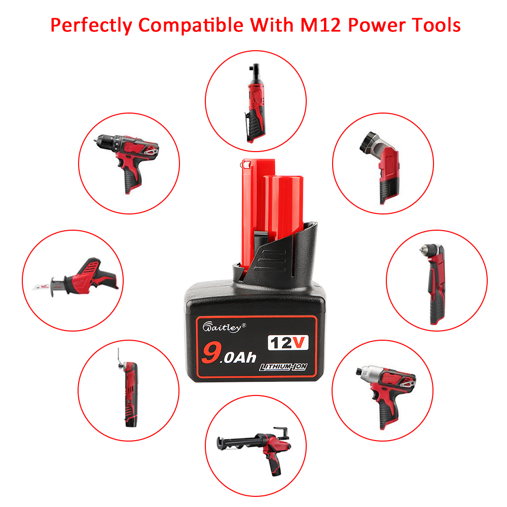 Milwaukee m12 9.0 battery discount