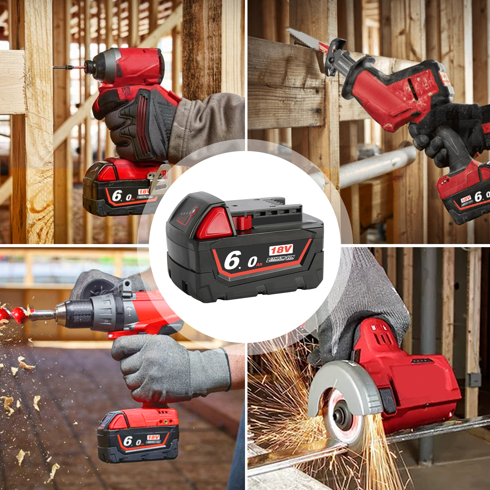 WTL M18 (6.0Ah) Power tool battery