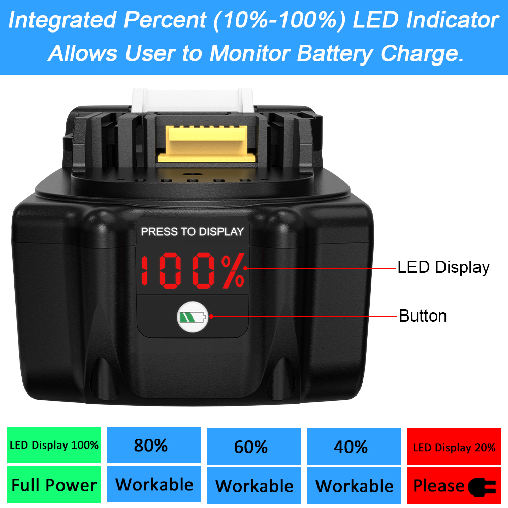 WTL BL1830(6.0Ah) Power tool battery